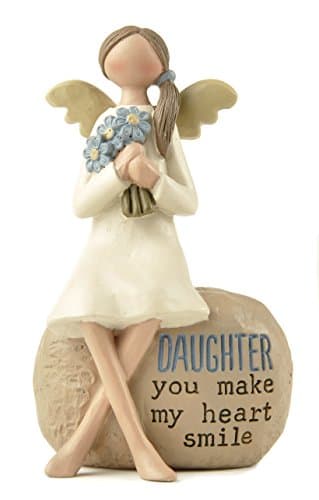 Image of Heaven Sends Daughter ‘you make my heart smile’ Angel Decoration