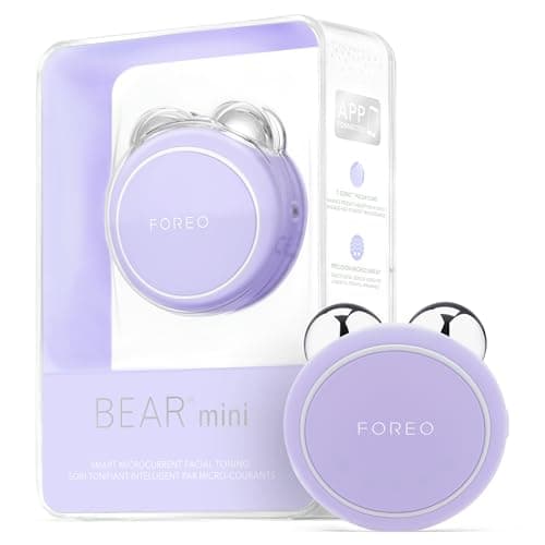 Image of Foreo Bear Mini Targeted Microcurrent Face Lifting Device - Face Massager - Face Sculpting Device - Skin tightening machine - Lavender