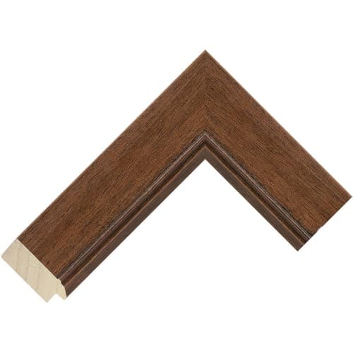 Image of Customisable Bezel for the Samsung Frame TV (Flat Walnut 47mm) (43 inch)