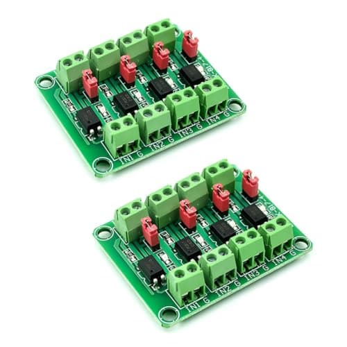 Image of Hailege 2pcs PC817 4 Channel Optocoupler Isolation Module 817 Voltage Isolation Voltage Converter Module 3.6-30V Photoelectric Isolated Module(2/4/8 Channel Optional)