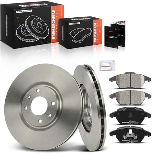 Image of Frankberg Brake Kit incl. 2x Brake Disc + 4x Brake Pad Front Compatible with 208 I CA CC 308 CC 4B 308 SW I 4E 4H 308 I 4A 4C 3008 MPV 0U Replace# 8X0698151