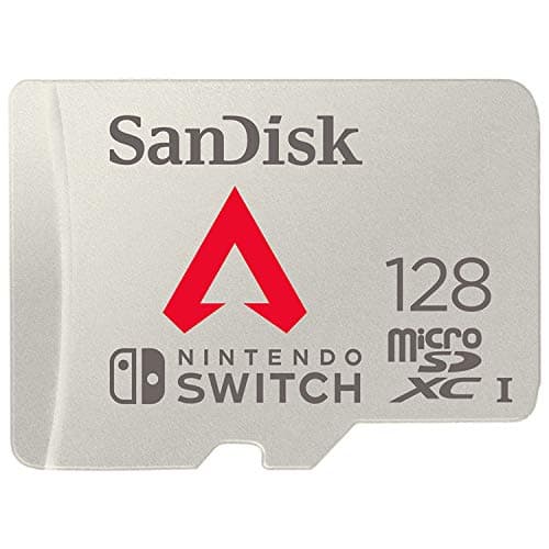 Image of SanDisk 128GB microSDXC card for Nintendo Switch consoles, Nintendo Licensed Product, Apex edition, up to 100 MB/s, more place for games, UHS-I, Class 10, U3, Apex Legends edition