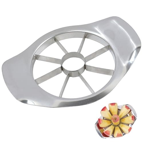 Image of Stainless Steel Apple Corer and Slicer with Ergonomic Handle – Ultra-Sharp 2-in-1 Fruit Cutter for Quick and Easy Apple Slicing in The Home Kitchen