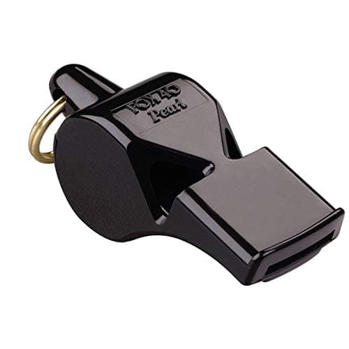 Image of Fox 40 Pearl Safety Whistle & Wrist Lanyard - Black