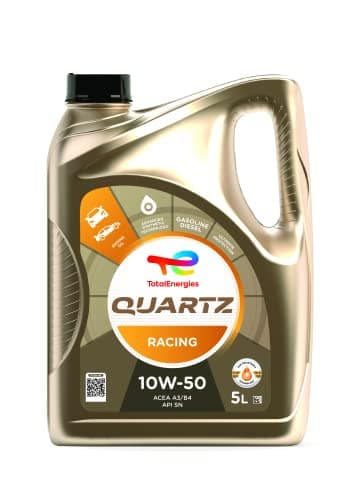 Image of TotalEnergies Quartz Racing 10W50 Engine Oil ACEA A3/B4, API CF/SN Age-Resistance Technology Fuel Economy Formula Advanced Synthetic Engine oil 5L