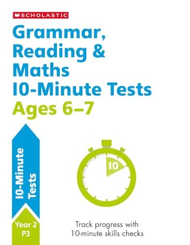 Image of Quick test grammar, reading and maths activities for children ages 6-7 (Year 2). Perfect for Home Learning. (10 Minute SATs Tests)
