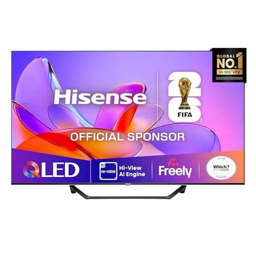Image of Hisense 43" 43A7QTUK QLED Smart AI TV - 4K Direct Lit Viewing, Quantum Dot Colour, Hi-View AI Engine, Dolby Vision, Dolby Atmos with with Freely, Disney +, YouTube, Netflix