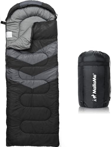 Image of MalloMe Sleeping Bags for Adults & Kids Sleeping Bag 3-4 Season - Ultralight Backpacking Sleeping Bag Cold Weather & Warm, Lightweight Compact, Single Adult Girls Boys Winter Sleep Camping Accessories