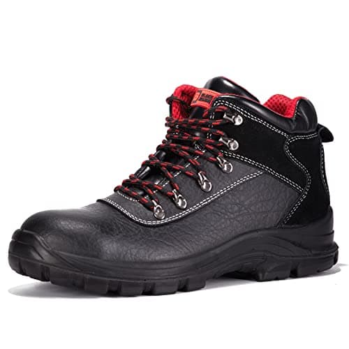 Image of Black Hammer Mens Safety Boots Waterproof Leather Steel Toe Cap Work Shoes Ankle Footwear S3 SRC 7777 (8 UK)
