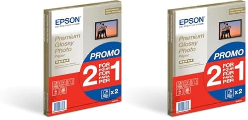 Image of Epson Premium Glossy Photo A4 Paper 2-for-1 (Pack of 30 + 15 Free) C13S042169, White