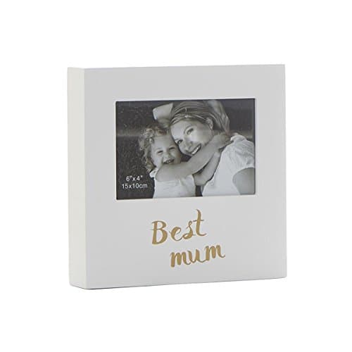 Image of Shudehill Giftware Golden Words Photo Box Frame Best Mum 6" x 4" Photo
