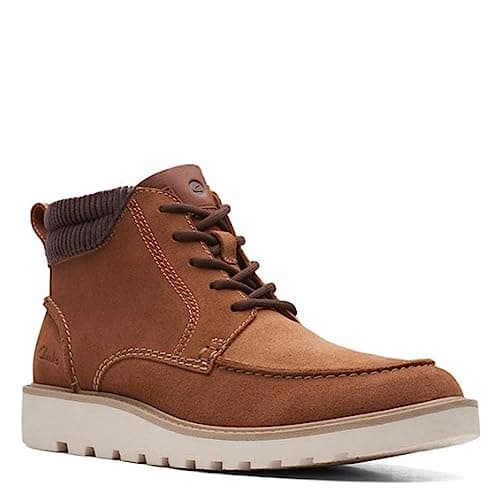 Image of Clarks mens Boots Ankle Boot, Cola Suede, 10
