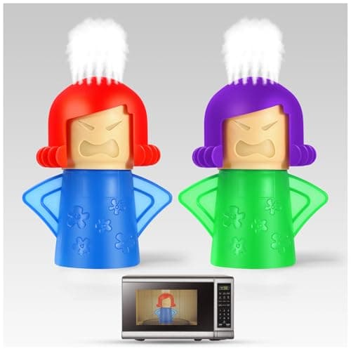 Image of Spardar Angry Mama Microwave Oven Steam Cleaner, 2 Pack Microwave Cleaner for Kitchens, The Fun and Easy Way to Cleaning work with Amazing Results