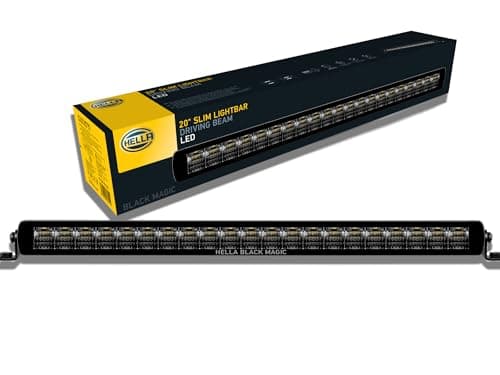 Image of HELLA 1FJ 358 176-301 LED-Spotlight - Black Magic Slim Lightbar 20" - 12/24V - mounting - Cable: 2000mm - Plug: open cable ends