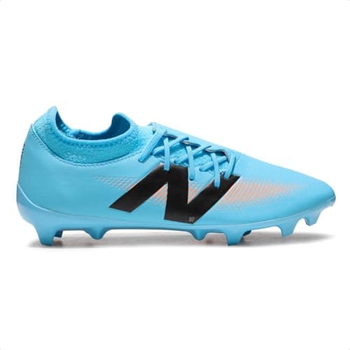 Image of New Balance Men's Furon V7 Dispatch FG Soccer Shoe, Team Sky Blue/Mango, 11.5 Wide Women/10 Men