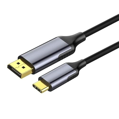 Image of USB C to DisplayPort Cable (6FT/1.8m), USB Type C to DisplayPort 4K@60Hz Braided Cable Thunderbolt 3 Compatible with MacBook Pro/MacBook Air/iPad Pro 2018, 2017 iMac,Dell XPS 15/13 and More