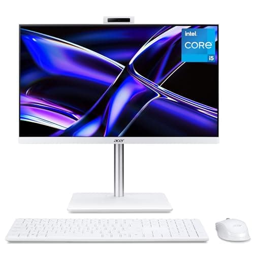 Image of acer Aspire C27-1E All-in-One Desktop PC - Intel Core i5-13420H, 16GB, 1TB SSD, Integrated Graphics, 27" Full HD, Windows 11, White
