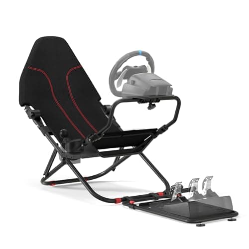 Image of RACGTING Racing Simulator Cockpit for G29 G920 G923, Foldable & Adjustable Racing Seat for Thrustmaster T248X T248 T300 T150 458 TX Xbox PS5 PS4 PC