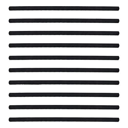 Image of TOUGH MASTER Hacksaw Blades 150mm 10pcs Set Bow Saw 6" Replacement Blades for Small Junior Saw, Professional 24TPI Metal Blades for Metal, Wood, PVC PEX ABS Plastic Pack of 10