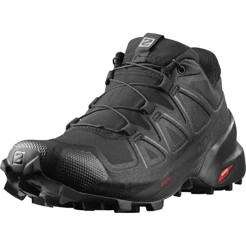 Image of Salomon Speedcross 5 Women's Trail Running Shoes, Grip, Stability, and Fit, Black, 3.5