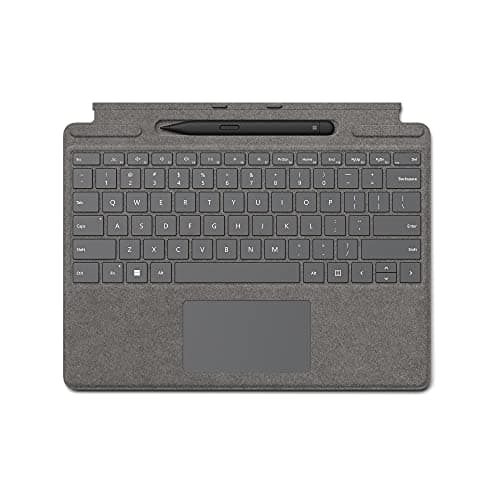 Image of Microsoft Surface Pro X Signature Keyboard with Slim Pen 2 Platinum - 25O-00063