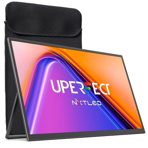 Image of UPERFECT NxtLED™ Eye-Comfort Portable Monitor 18.5”, 120Hz 1080P HDR 145% sRGB, 600 nits Ultra Brightness, True 178° Wide Viewing Angle, Low Blue Light Flicker-Free, TÜV Certified, w/VESA