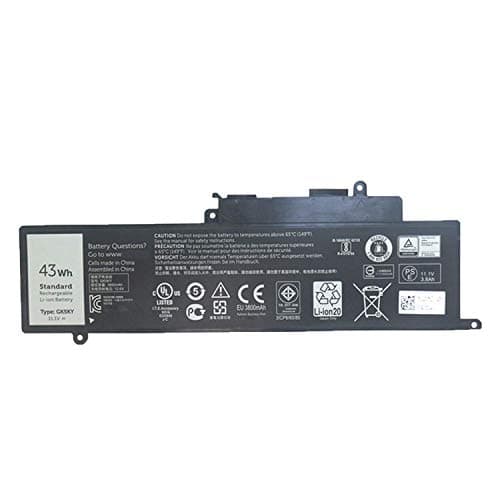 Image of 11.1V 43Wh GK5KY Laptop Battery for Dell Inspiron 11 3000 3147 3148 Inspiron 13 7347 7348 7352 Series Laptop Replacment P20T 04K8YH 92NCT 092NCT 4K8YH