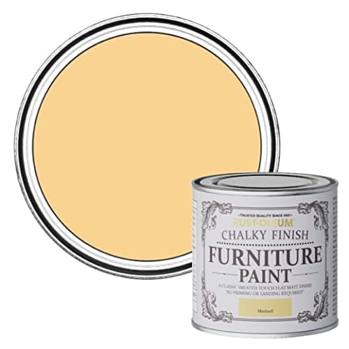 Image of Rust-Oleum AMZ0017 Chalky Furniture Paint Mustard 125 ml