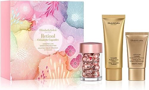 Image of Elizabeth Arden TARGETED LINE SMOOTHING SOLUTION Retinol Ceramide Capsules 30-piece Gift Set (Worth £81.20) skincare gifting for women