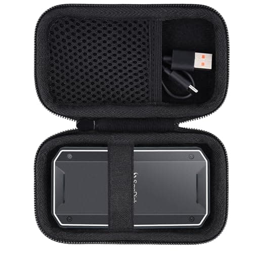 Image of Khanka Hard Carrying Case for SanDisk Professional 1TB 2TB 4TB PRO-G40 SSD,Portable Storage Cover for Thunderbolt 3 External Solid State Drive,Case Only (Black)