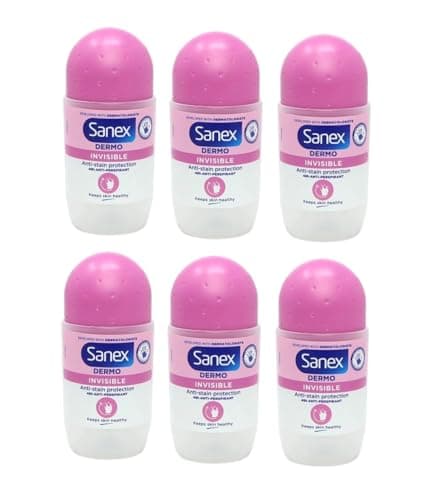 Image of SANEX DERMO Invisible Deodorant Roll-on Women For All Skin Types 50 ml Pack of 6