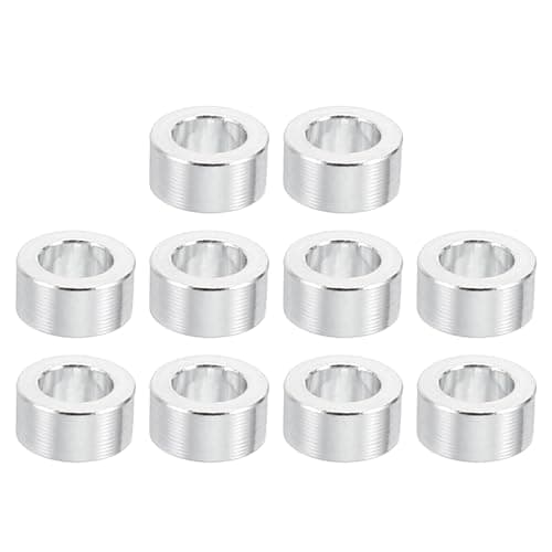 Image of TA-VIGOR 10Pcs M3 Aluminum Spacer, 3.1mm ID x 5mm OD x 2.5mm Length Metal Round Standoff Bushing Plain Finish Spacer for Mechanical and DIY Projects for M3 Screws Bolts and Rods