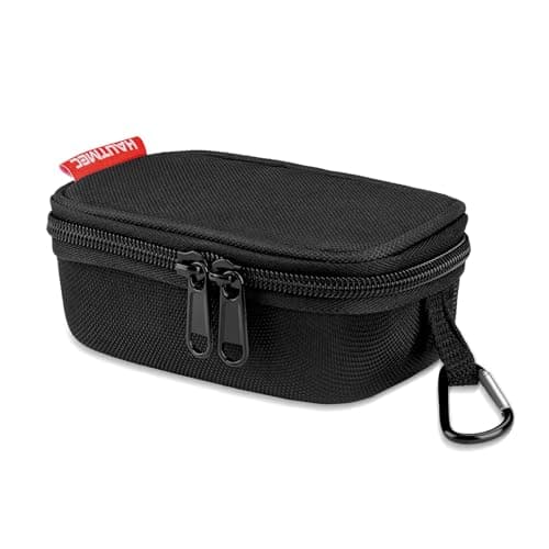 Image of HAUTMEC Small Hard Tool Storage Case, Heavy-Duty 1680D Tool Bag with EVA Molded Base, PE Reinforced Top & Waterproof Bottom, Dual Zipper Compact Organizer for Small Parts & Electronic Devices – HT0402
