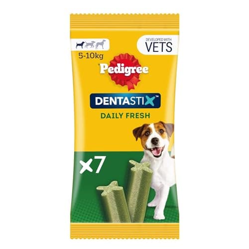 Image of Pedigree Dentastix - Daily Fresh Dental Chews - Dog Treats for Small Dog - 70 Sticks (Pack of 10)