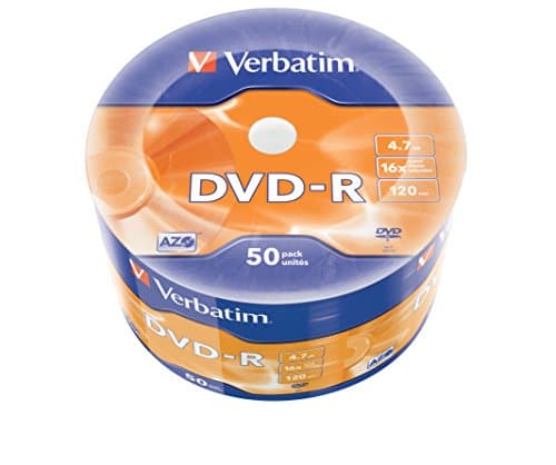 Image of Verbatim 43788" DVD-R 4.7GB 16x 50er Wrap Spindle Silver