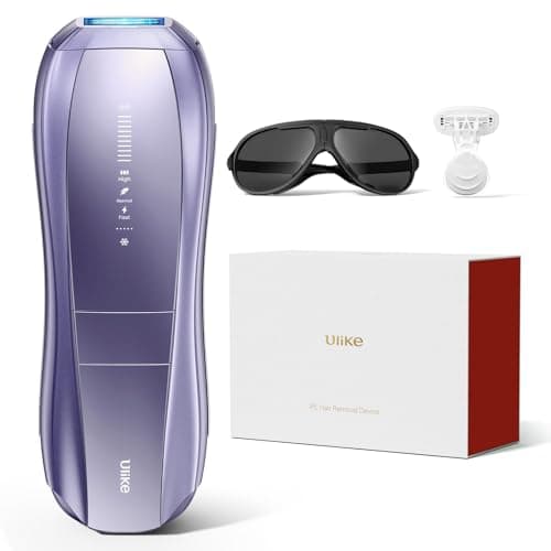 Image of Ulike Air 10 IPL Hair Removal Device, Laser Hair Removal Device Pain-Free Ice Cooling and Permanent Hair Reduction, Dual Lights, Skin Sensor & USHR Mode* for Full Body Treatment, Gift Violet Purple