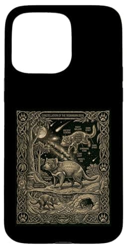 Image of Celestial Tasmanian Devil Tarot Card Astronomy Case for iPhone 15 Pro Max