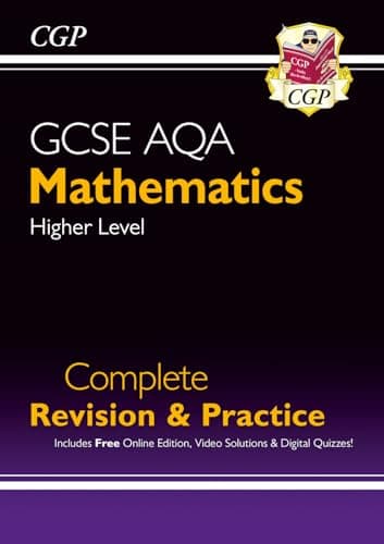 Image of GCSE Maths AQA Complete Revision & Practice: Higher inc Online Ed, Videos & Quizzes: for the 2026 and 2027 exams