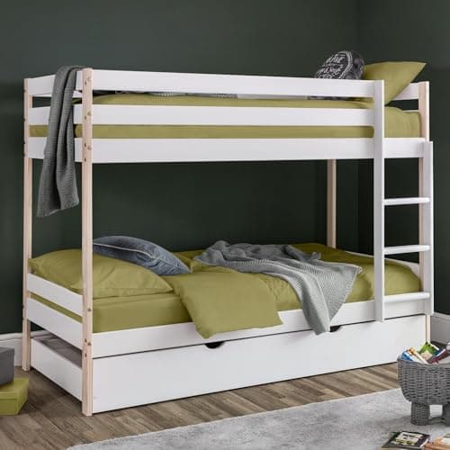 Image of Julian Bowen Bunk Bed, White/Pine, Single, NOV001