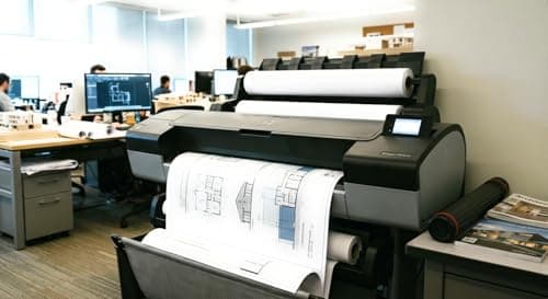 Image of Quality Coated Inkjet 1 Paper Roll 90gsm – 914mm x 91m – Matte Wide Format A0 Plotter Paper for Colour & B&W Printing – Water-Resistant, High Productivity – Compatible with HP, Canon, Epson