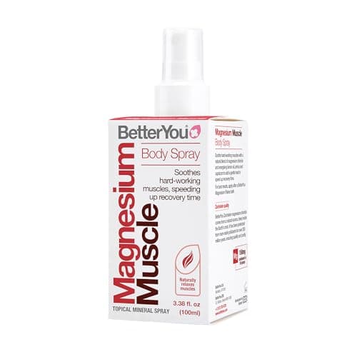 Image of BetterYou Magnesium Supplement, High Strength Magnesium Muscle Oil Spray | Natural Vegan Magnesium Chloride Liquid for Sleep, Muscle Recovery Use for Feet and Legs, 600 Sprays, Made in UK