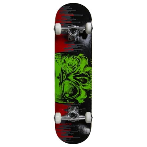 Image of MGP Gangsta Series Beginner Skateboard - Double Kick Concave 31" x 7.75" Maple Deck, 5.5" Aluminium Trucks, 54mm/95a Wheels - Madd Gear (Dripped)