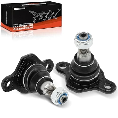 Image of Frankberg 2x Ball Joint Assembly Front Axle Left Right Rear Compatible with Transporter IV Bus 70B 70C 70J 70K 7DB 7DC 7DJ 7DK 1.8L-2.5L 1990-2003 Replace# 701407361B