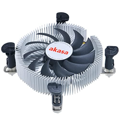 Image of Akasa Aluminium Intel Mini-ITX cooler | TDP 35W | 26mm Low Profile CPU Cooler | 75mm PWM Fan | Heatsink with Aluminium Core | EBR Bearing | For Intel LGA775, LGA115x, LGA1200 | AK-CC7122EP01