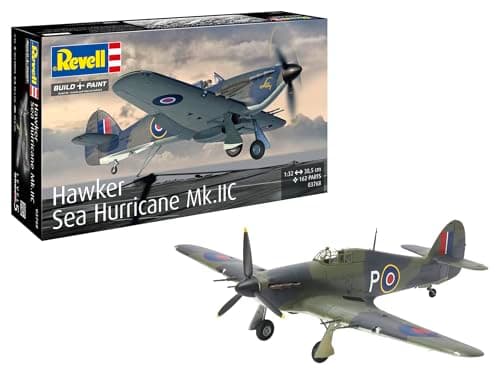 Image of Revell 03768 Hawker Sea Hurricane Mk.IIC 1:32 Scale - Unbuilt/Unpainted Plastic Model Kit