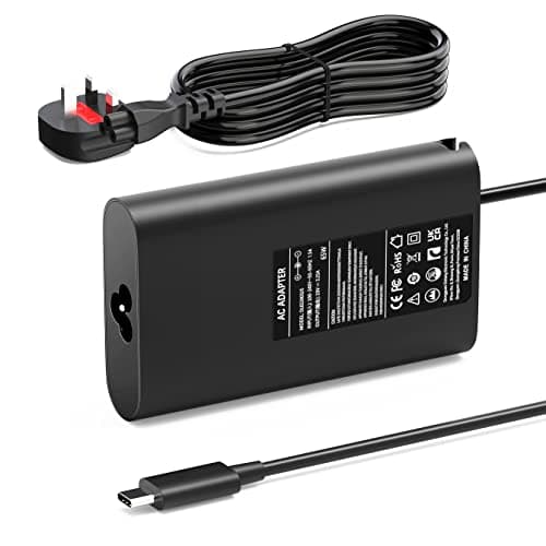 Image of 65W USB C Laptop Charger Compatible with HP Spectre X360, Elitebook x360 1030 1040 G3 G4, Chromebook, ProBook 430 450 G5 G6, Envy, Elite x2, Split x2 Type C Travel Power Supply Adapter