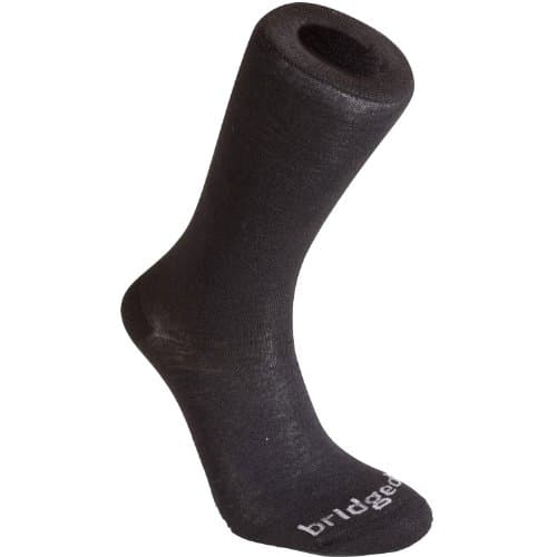 Image of Bridgedale Coolmax Everyday Outdoors Liner Socks (2 Pair Pack) - Black Medium