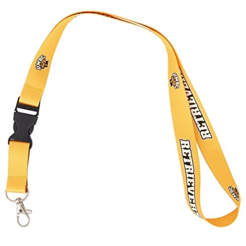 Image of Desert Cactus University of Maryland Baltimore County Lanyard UMBC Retrievers Car Keys ID Badge Holder Keychain Detachable Breakaway Snap Buckle (Yellow), Multicolor, One size