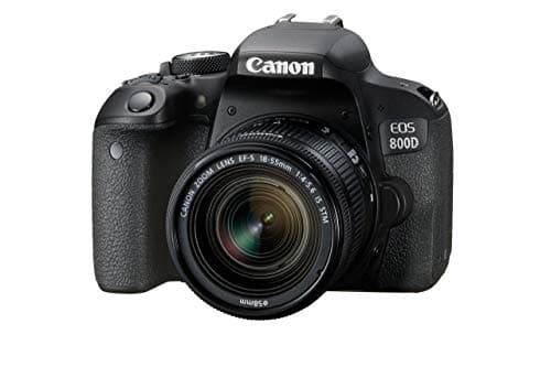 Image of Canon EOS 800D DSLR with EF-S 18-55 mm f/4-5.6 IS STM - Black (Renewed)