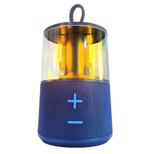 Image of Portable Rechargeable LED Camping Lantern with Bluetooth Speaker, Vintage Light Buld LED for Tent, Vintage Lamp for Outdoor Pub Table, Garden Gifts for Men